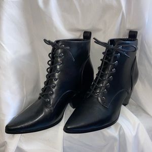 Current Mood Lace Up Booties Size 8